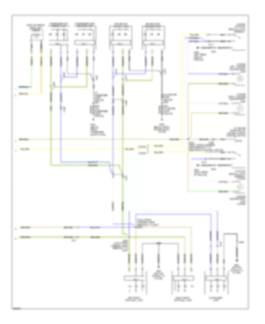 Courtesy Lamps Wiring Diagram, Except Electric (3 of 3) for Ford Focus Titanium 2013