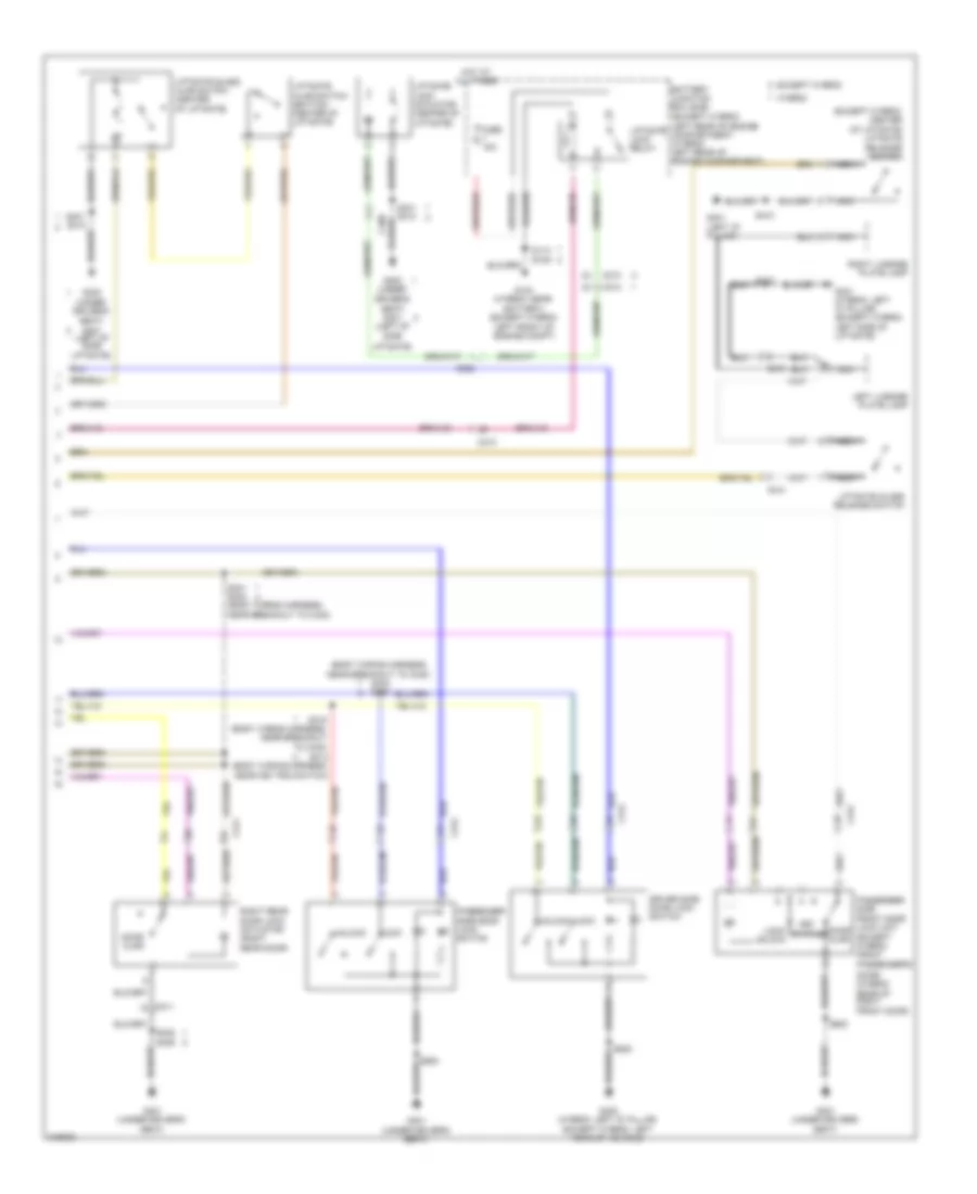 Forced Entry Wiring Diagram 2 of 2 for Ford Escape 2011