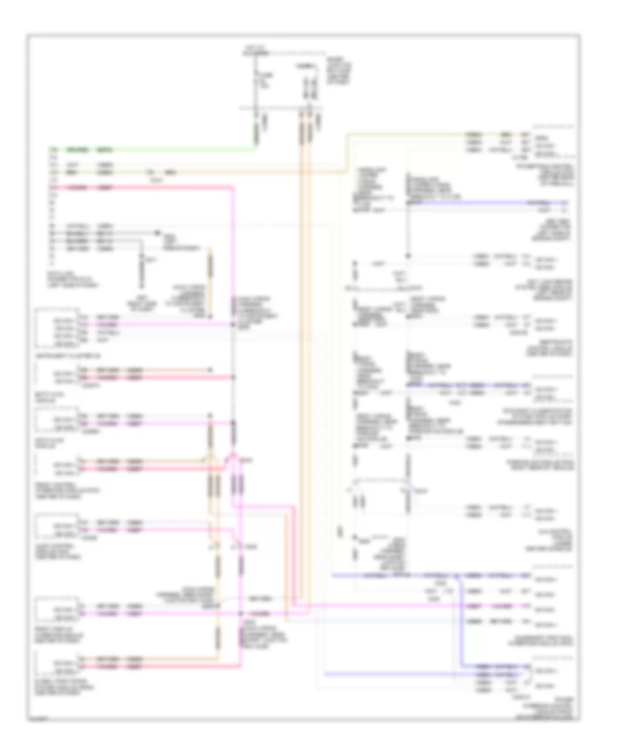 Computer Data Lines Wiring Diagram Except Hybrid with GPS for Ford Escape 2011