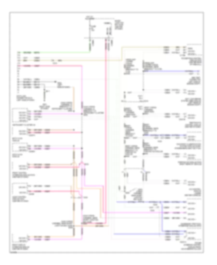 Computer Data Lines Wiring Diagram, Except Hybrid without GPS for Ford Escape 2011
