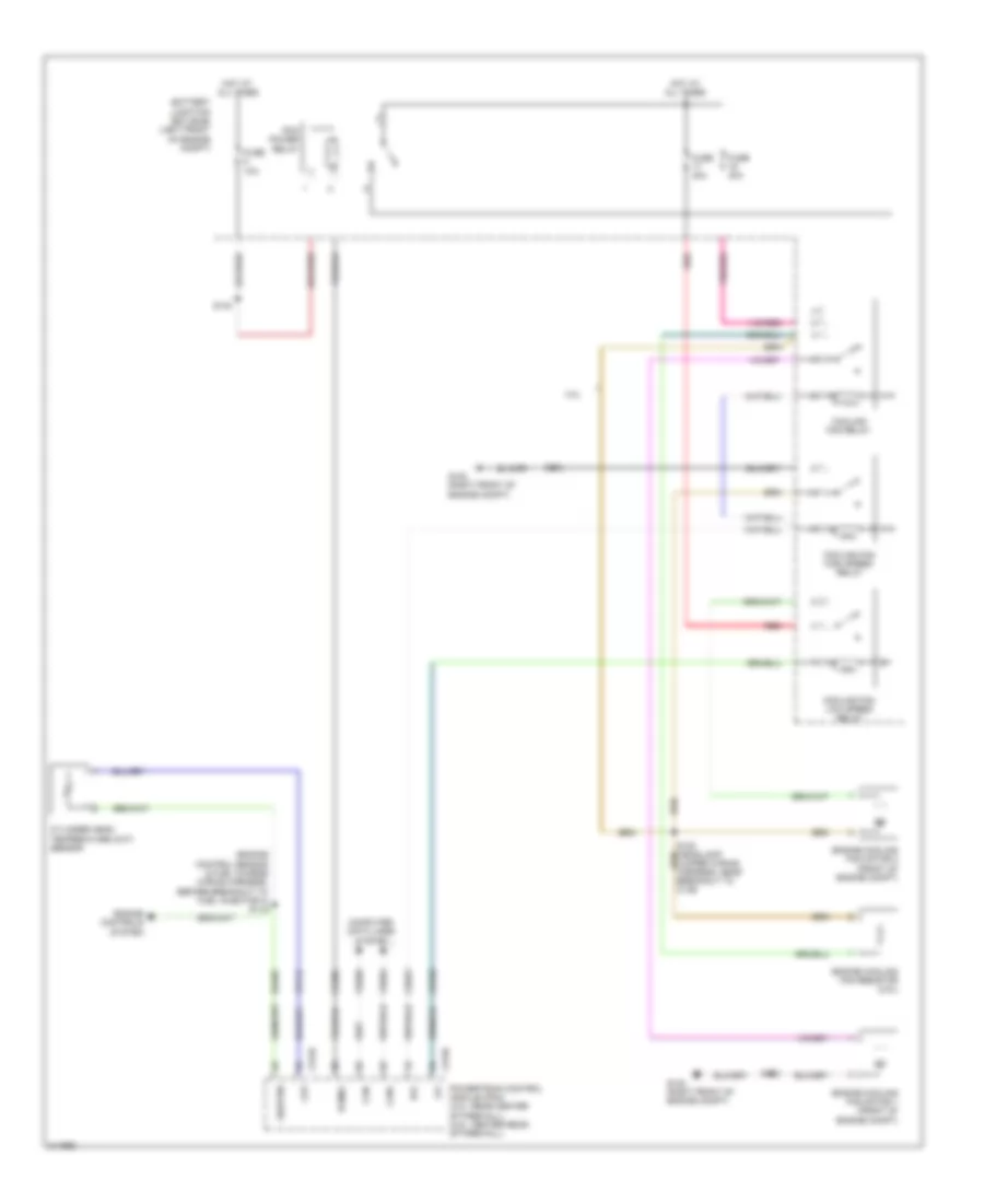 Cooling Fan Wiring Diagram Except Hybrid for Ford Escape 2011