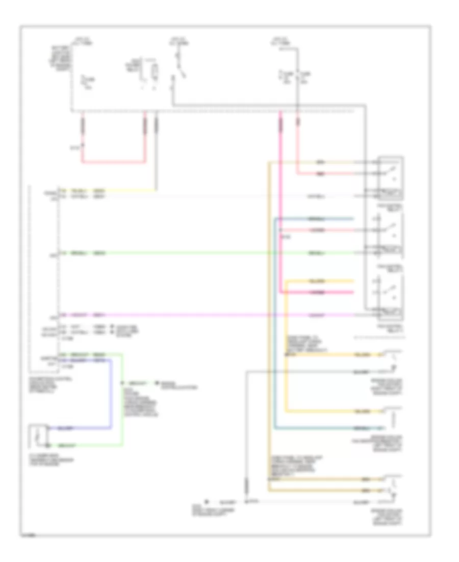 Cooling Fan Wiring Diagram, Hybrid for Ford Escape 2011