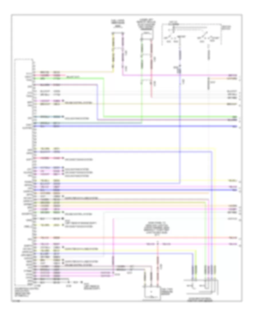 2.5L Hybrid, Engine Performance Wiring Diagram (1 of 6) for Ford Escape 2011