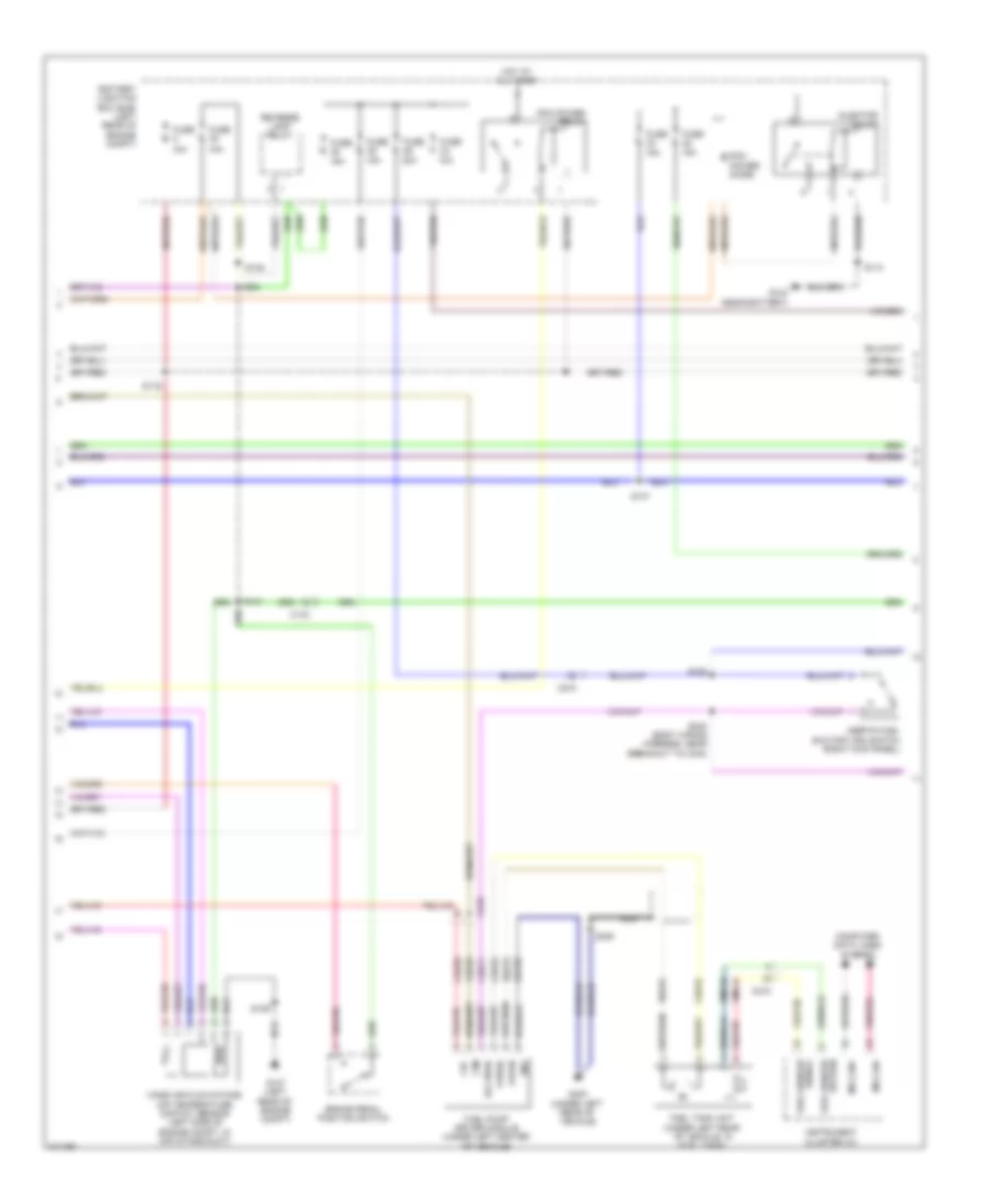2.5L Hybrid, Engine Performance Wiring Diagram (2 of 6) for Ford Escape 2011