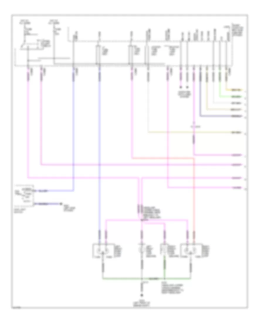 Exterior Lamps Wiring Diagram, Except Hybrid (1 of 2) for Ford Escape 2011