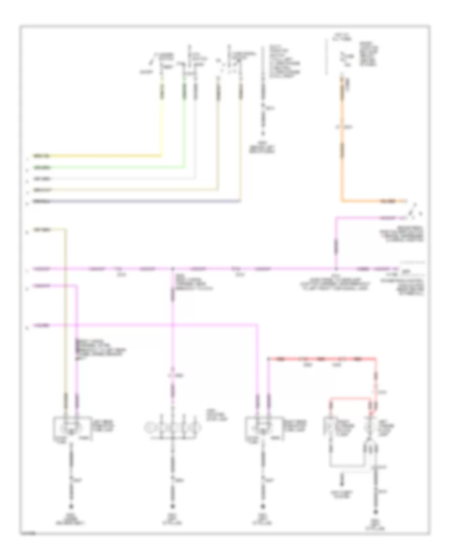 Exterior Lamps Wiring Diagram Hybrid 2 of 2 for Ford Escape 2011