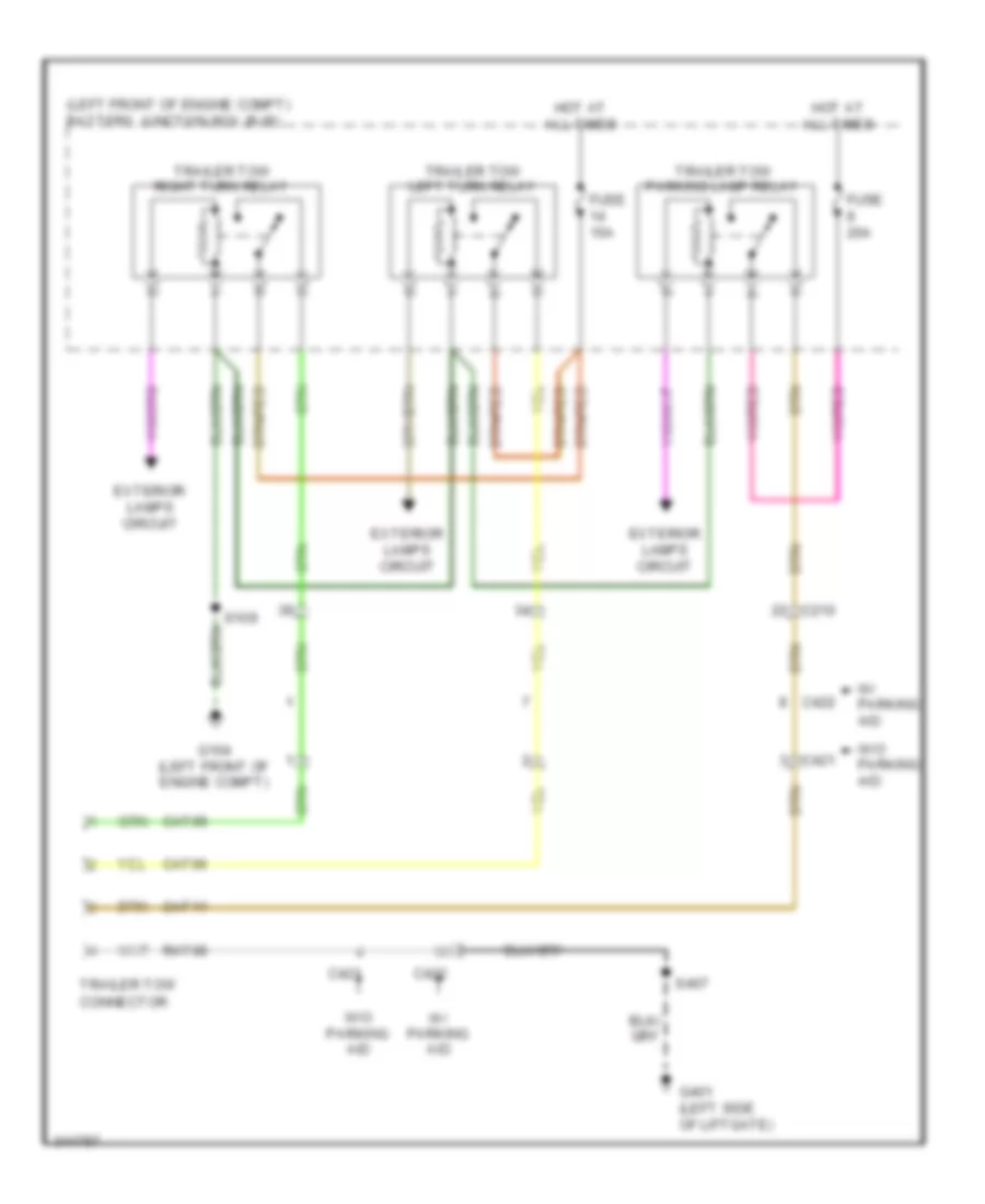 TrailerCamper Adapter Wiring Diagram for Ford Escape 2011