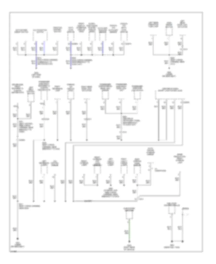Ground Distribution Wiring Diagram Except Hybrid 2 of 3 for Ford Escape 2011