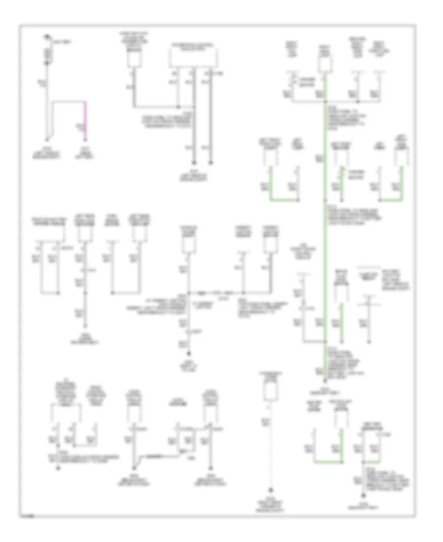 Ground Distribution Wiring Diagram, Hybrid (1 of 3) for Ford Escape 2011