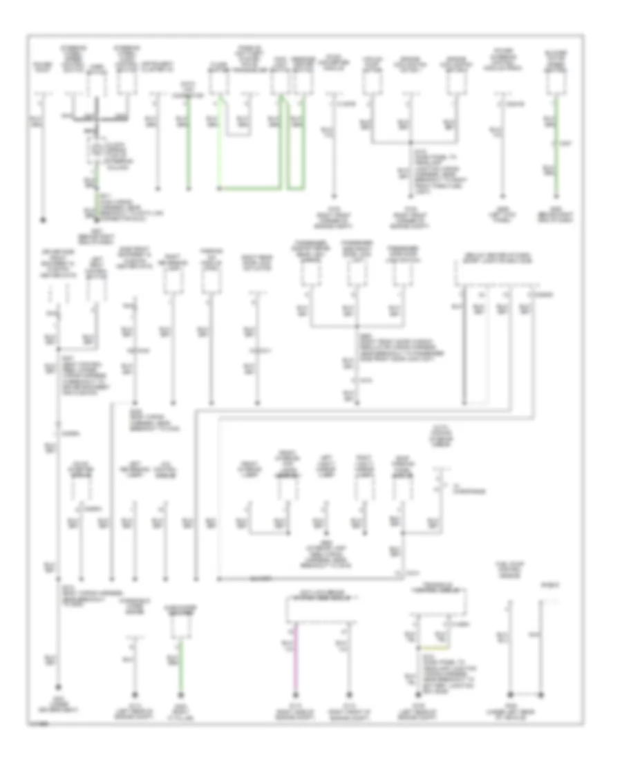 Ground Distribution Wiring Diagram, Hybrid (2 of 3) for Ford Escape 2011