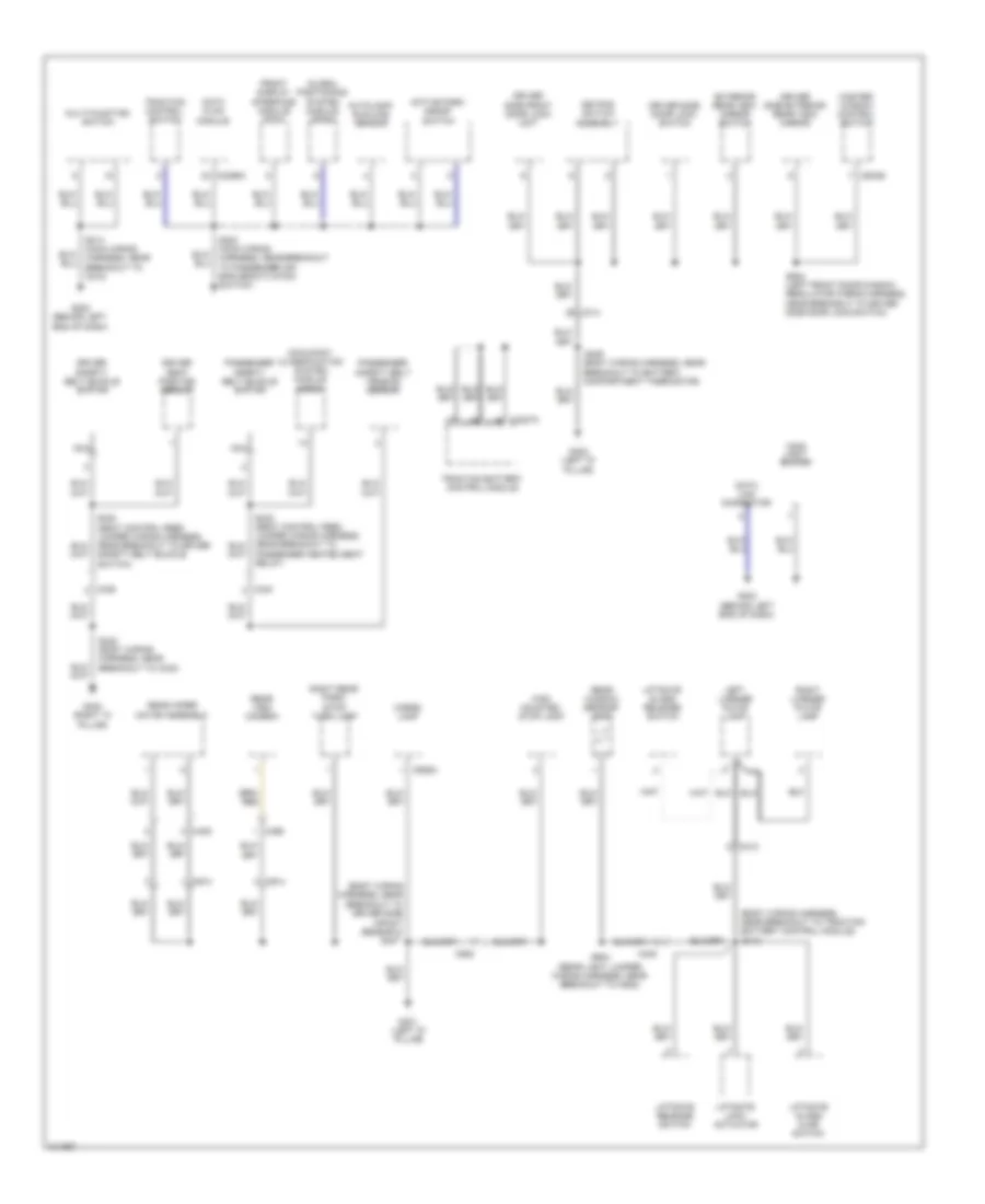 Ground Distribution Wiring Diagram Hybrid 3 of 3 for Ford Escape 2011