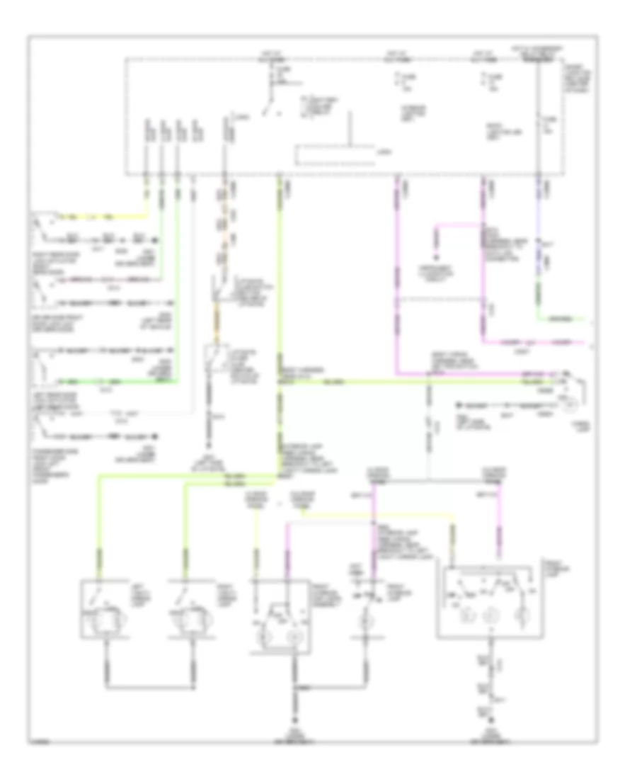 Courtesy Lamps Wiring Diagram Except Hybrid 1 of 2 for Ford Escape 2011