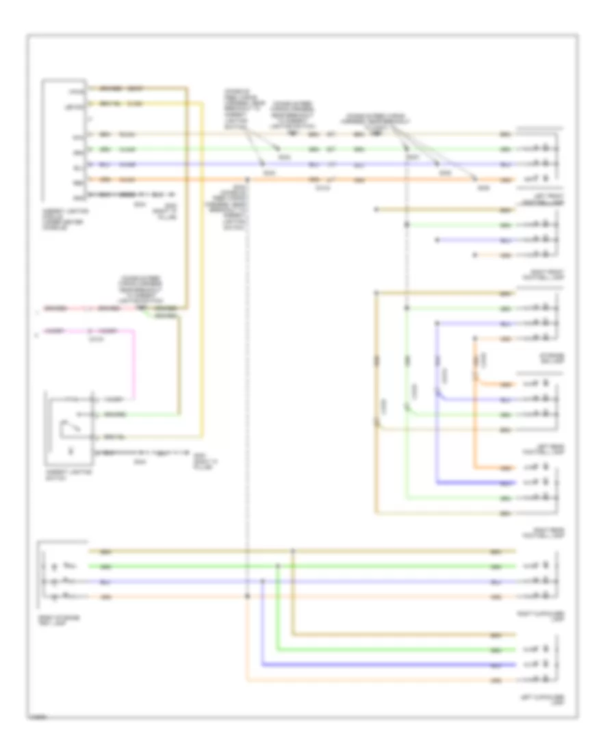 Courtesy Lamps Wiring Diagram Except Hybrid 2 of 2 for Ford Escape 2011