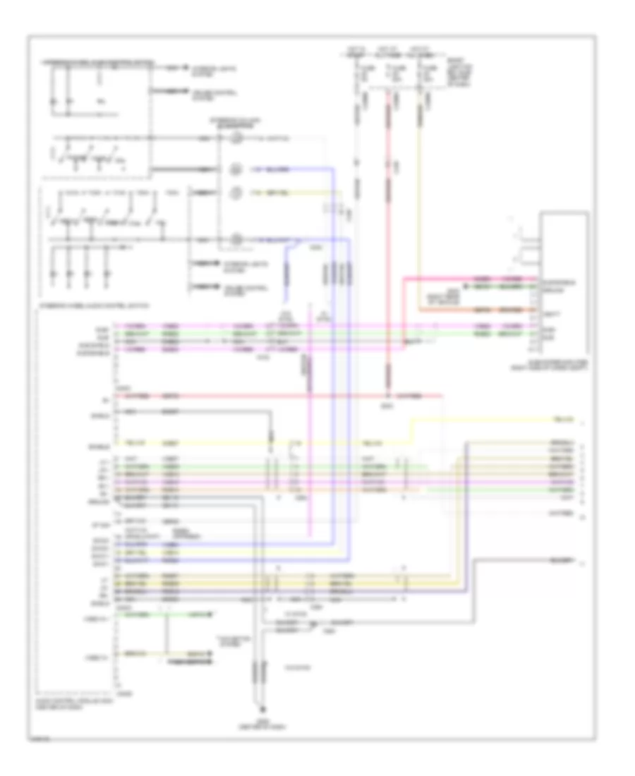 Navigation Wiring Diagram 1 of 2 for Ford Escape 2011
