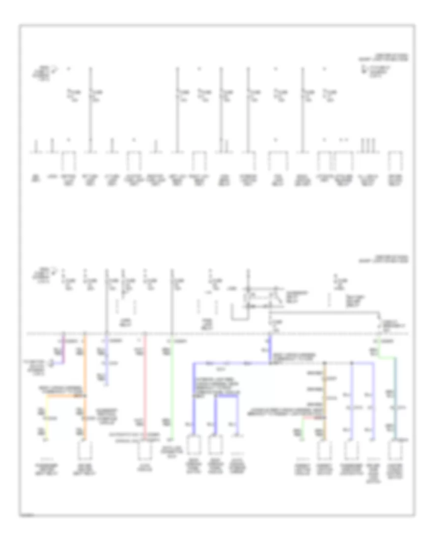 Power Distribution Wiring Diagram Except Hybrid 2 of 4 for Ford Escape 2011