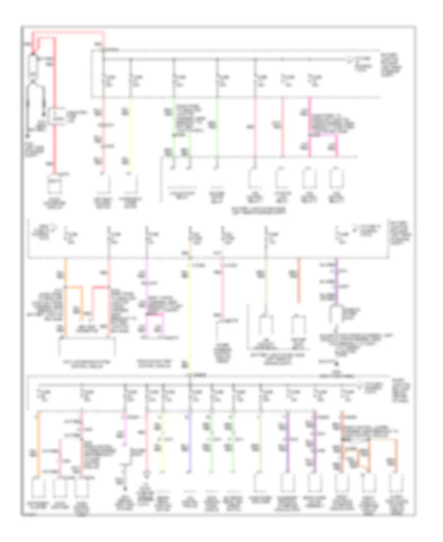 Power Distribution Wiring Diagram, Hybrid (1 of 5) for Ford Escape 2011