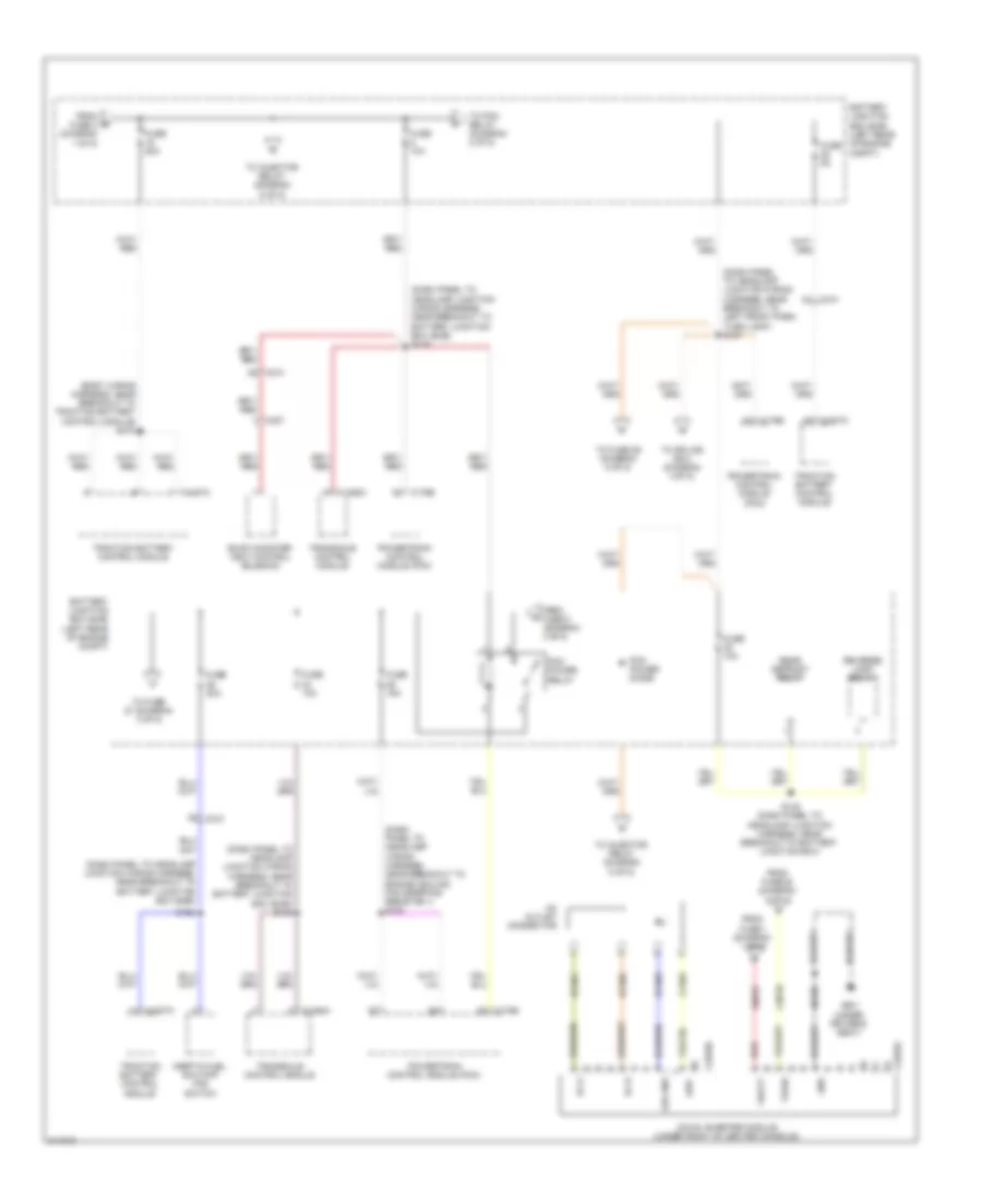 Power Distribution Wiring Diagram, Hybrid (2 of 5) for Ford Escape 2011