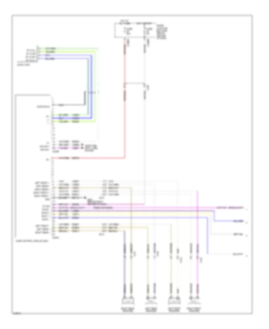 Premium Radio Wiring Diagram, Hybrid without Audio Amplifier (1 of 2) for Ford Escape 2011