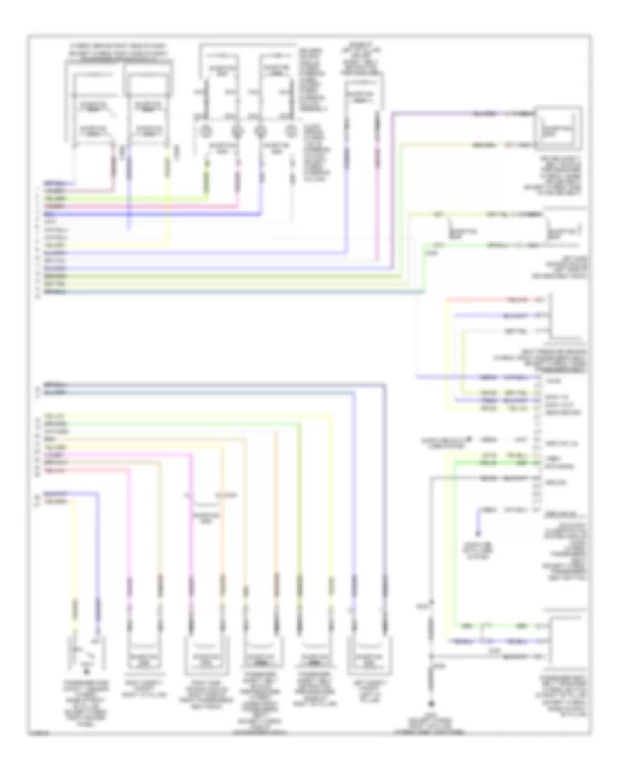 Supplemental Restraints Wiring Diagram (2 of 2) for Ford Escape 2011