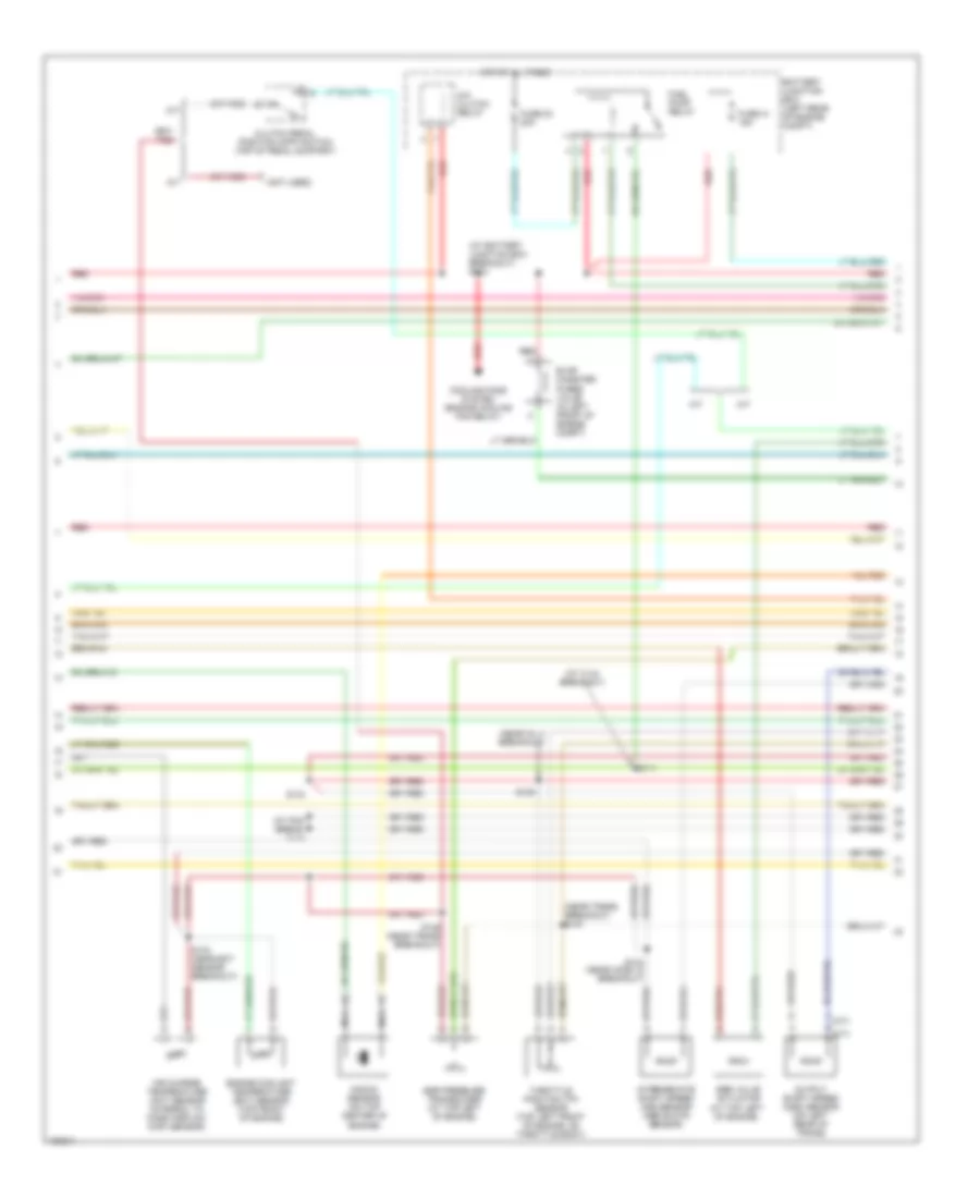 4.0L, Engine Performance Wiring Diagram (2 of 4) for Ford Ranger 2004