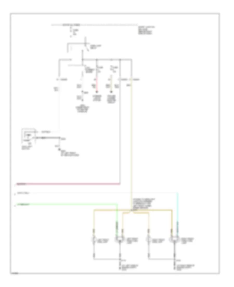 Exterior Lamps Wiring Diagram 2 of 2 for Ford Ranger 2004
