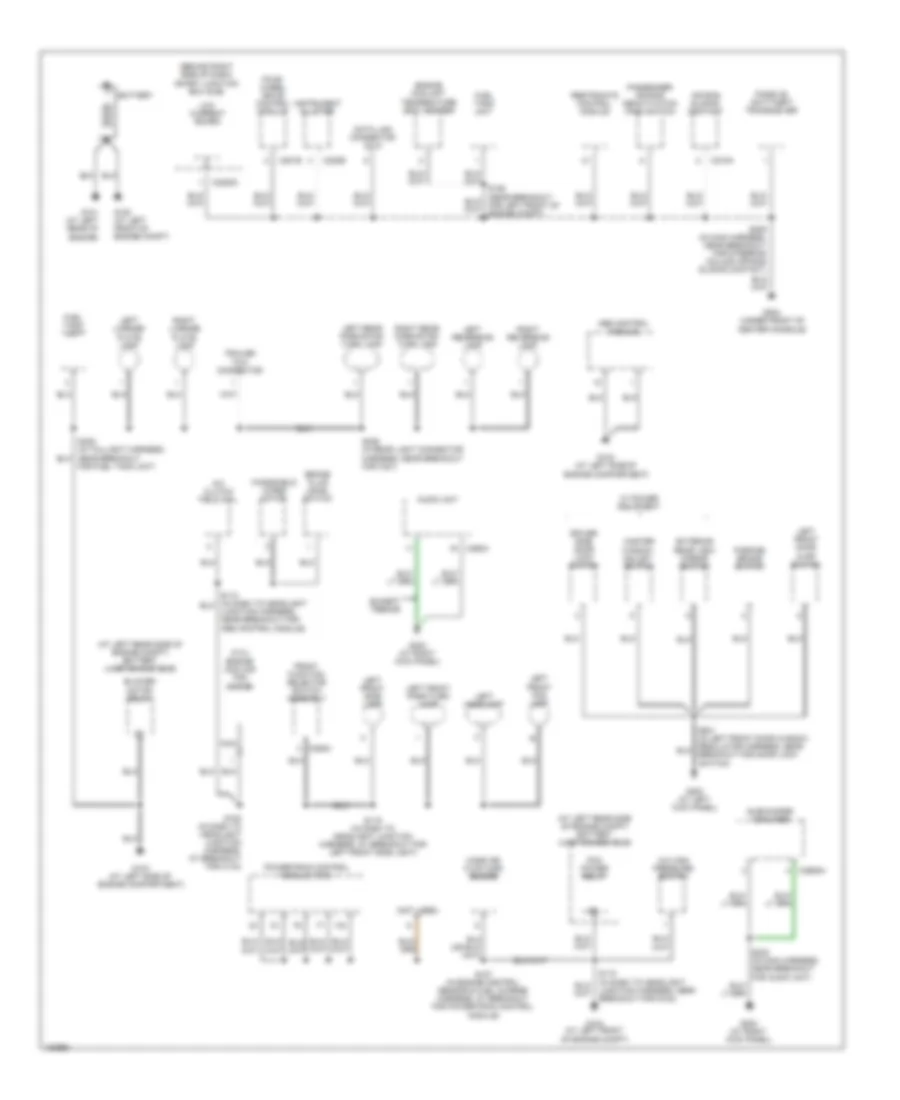 Ground Distribution Wiring Diagram 1 of 2 for Ford Ranger 2004