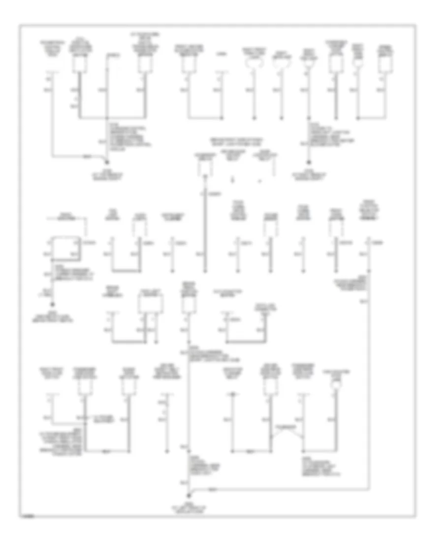 Ground Distribution Wiring Diagram 2 of 2 for Ford Ranger 2004