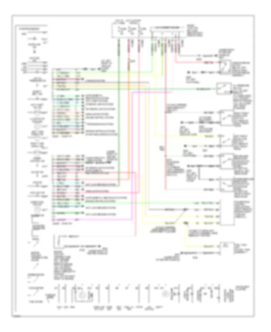 Instrument Cluster Wiring Diagram for Ford Ranger 2004