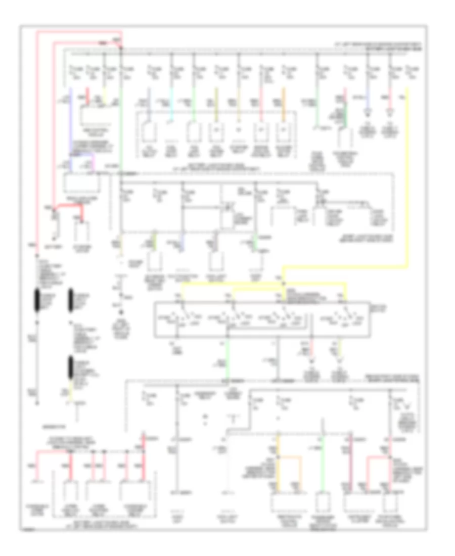 Power Distribution Wiring Diagram 1 of 2 for Ford Ranger 2004