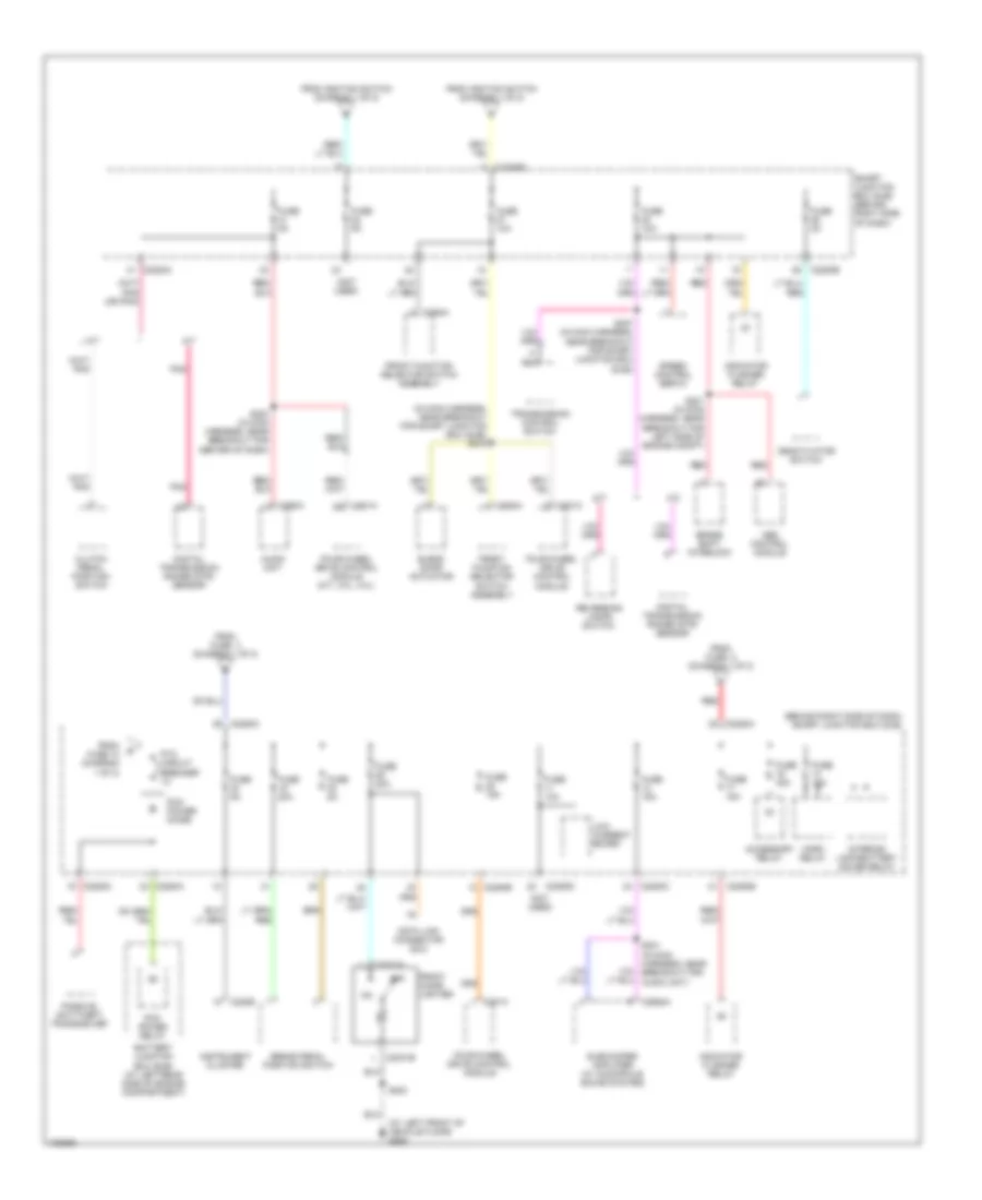 Power Distribution Wiring Diagram 2 of 2 for Ford Ranger 2004