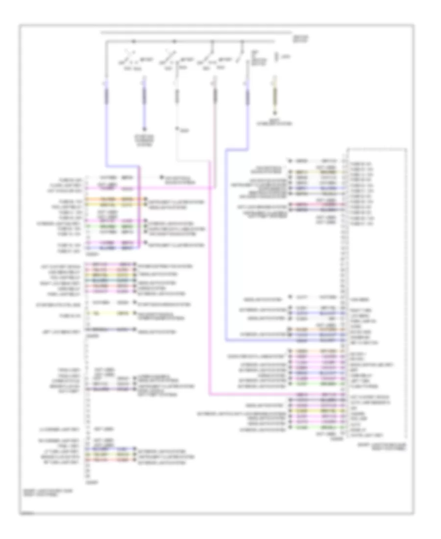 Body Control Modules Wiring Diagram 1 of 2 for Ford Mustang Boss 302 2012