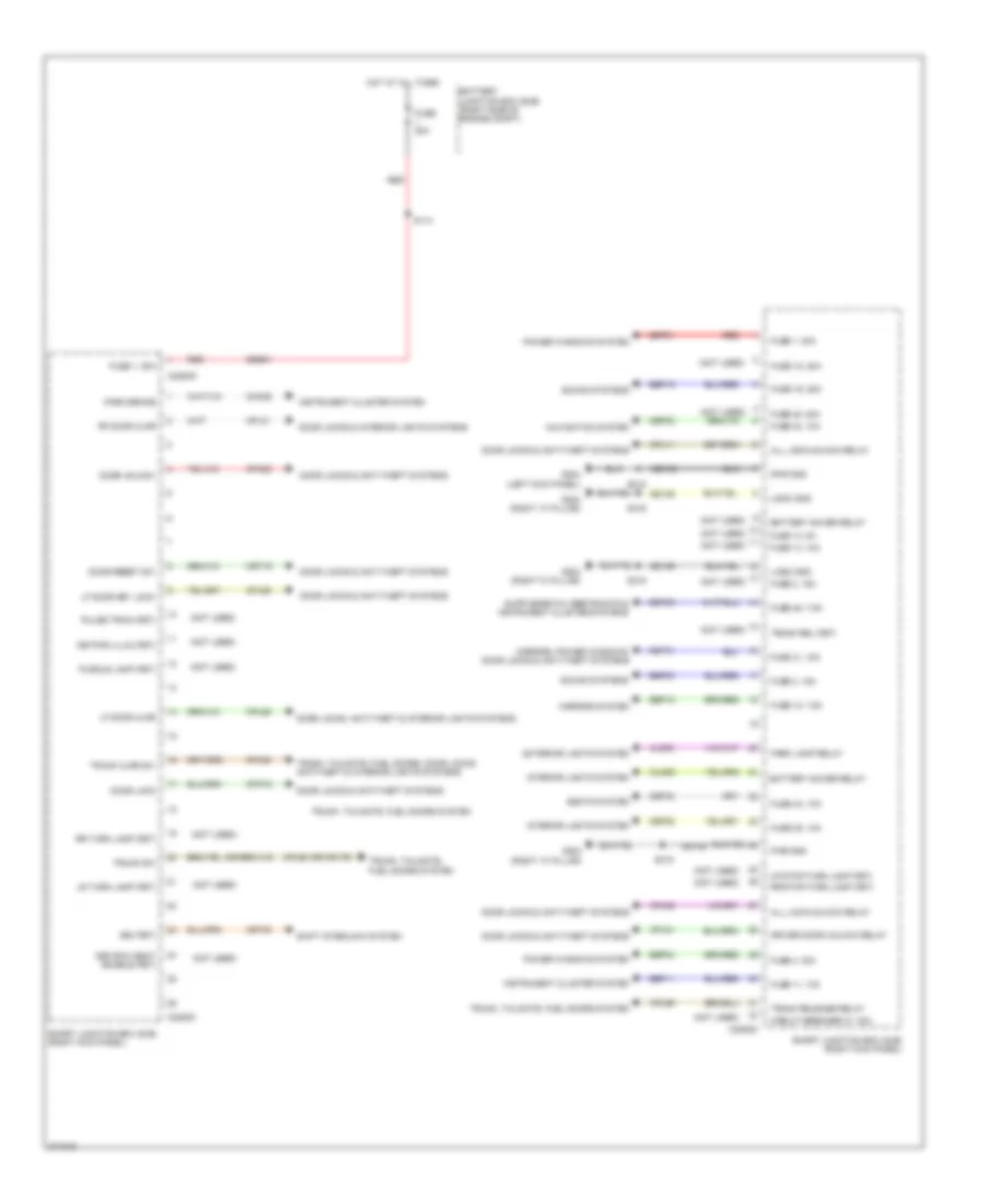 Body Control Modules Wiring Diagram 2 of 2 for Ford Mustang Boss 302 2012