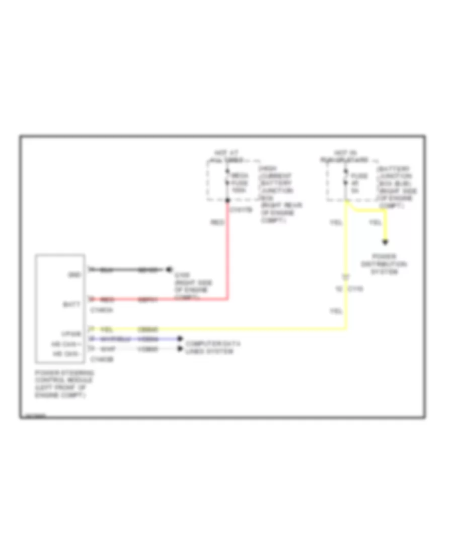 Electronic Power Steering Wiring Diagram for Ford Mustang Boss 302 2012