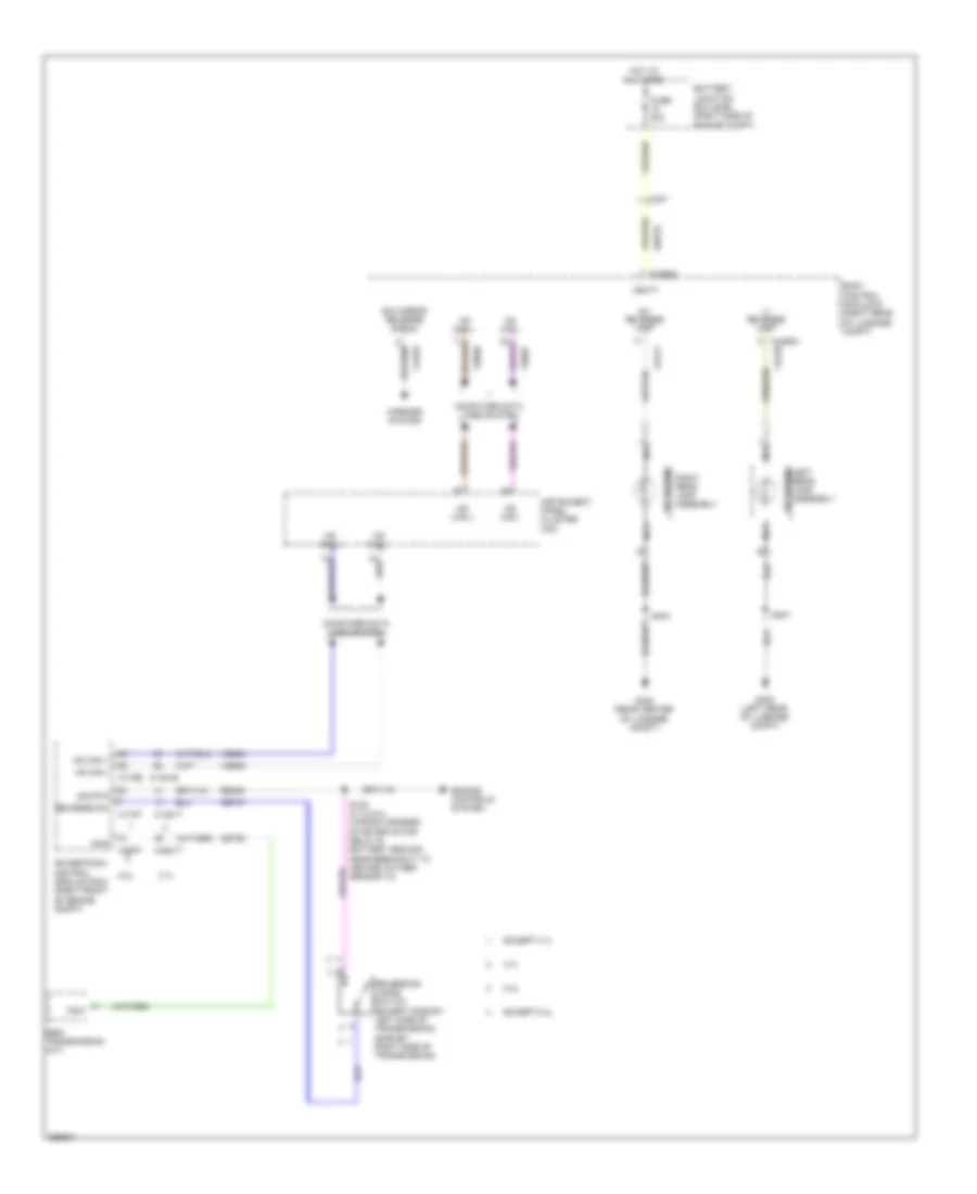 Backup Lamps Wiring Diagram for Ford Mustang Boss 302 2012