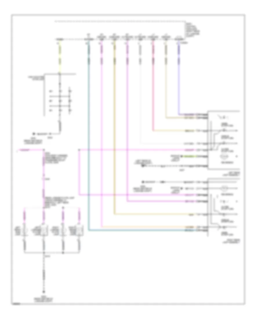 Exterior Lamps Wiring Diagram 2 of 2 for Ford Mustang Boss 302 2012