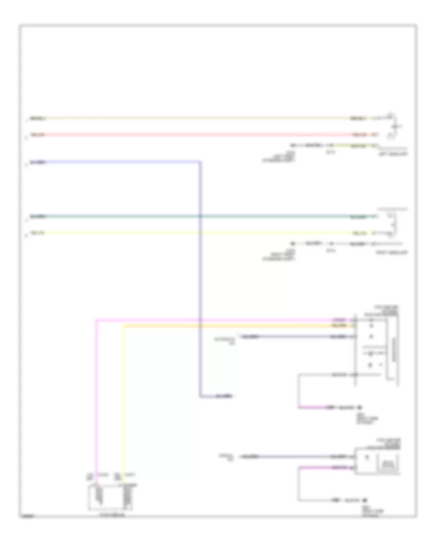 Headlights Wiring Diagram without High Intensity Gas Discharge Headlights 2 of 2 for Ford Mustang Boss 302 2012