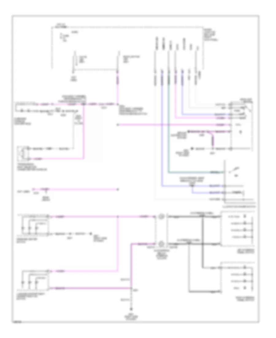 Instrument Illumination Wiring Diagram for Ford Mustang Boss 302 2012