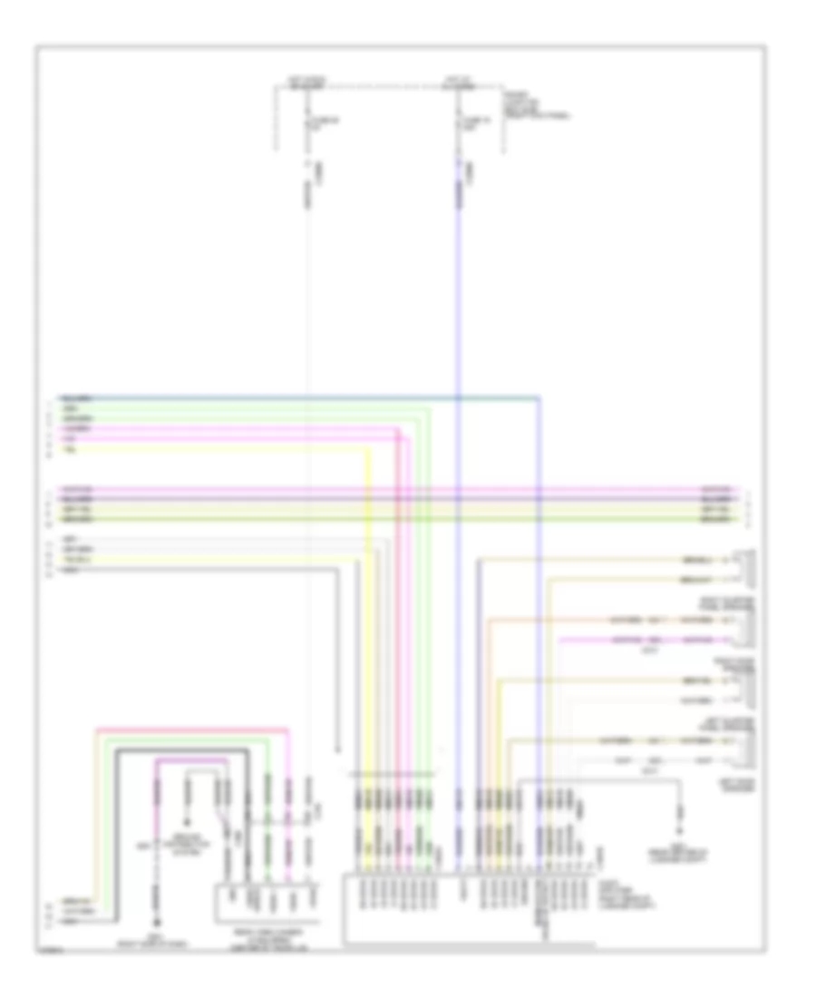 Navigation Wiring Diagram (2 of 4) for Ford Mustang Boss 302 2012