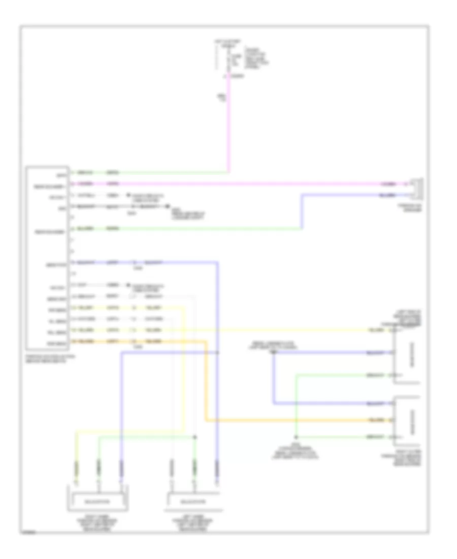 Parking Assistant Wiring Diagram for Ford Mustang Boss 302 2012