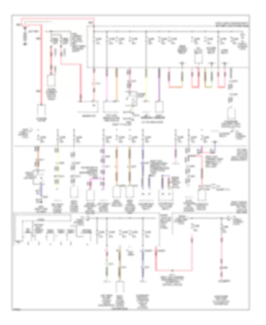 Power Distribution Wiring Diagram 1 of 5 for Ford Mustang Boss 302 2012