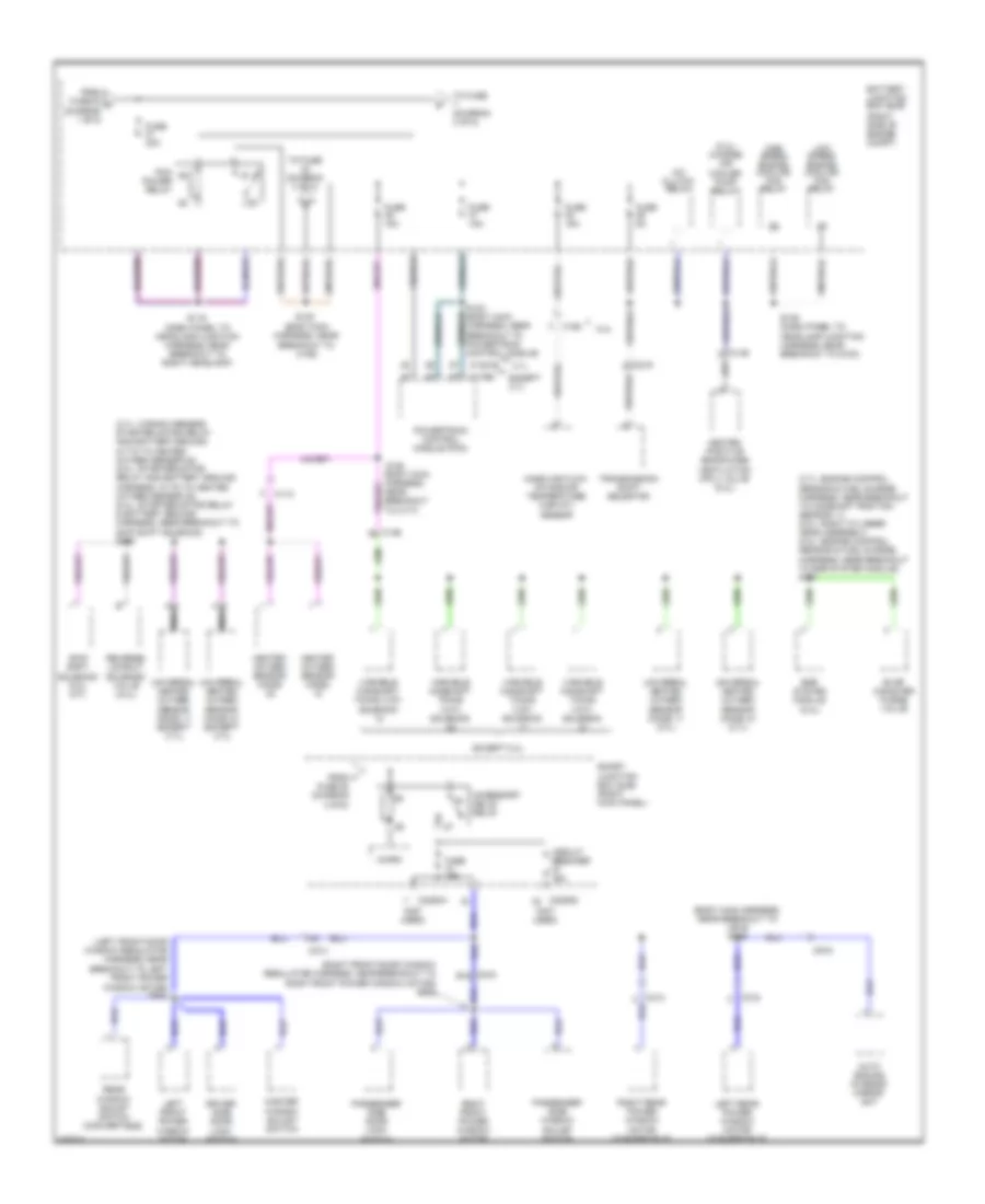 Power Distribution Wiring Diagram 2 of 5 for Ford Mustang Boss 302 2012