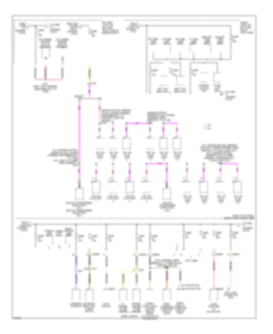 Power Distribution Wiring Diagram 3 of 5 for Ford Mustang Boss 302 2012