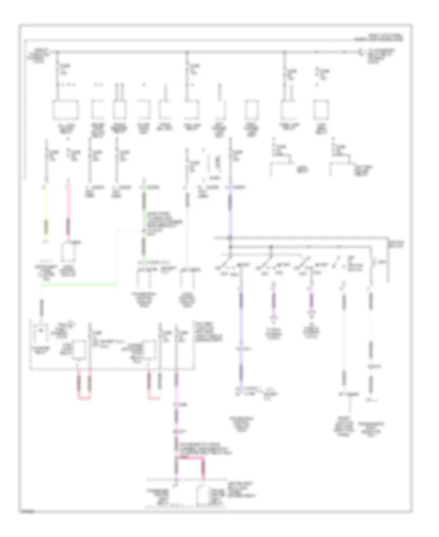 Power Distribution Wiring Diagram (4 of 5) for Ford Mustang Boss 302 2012