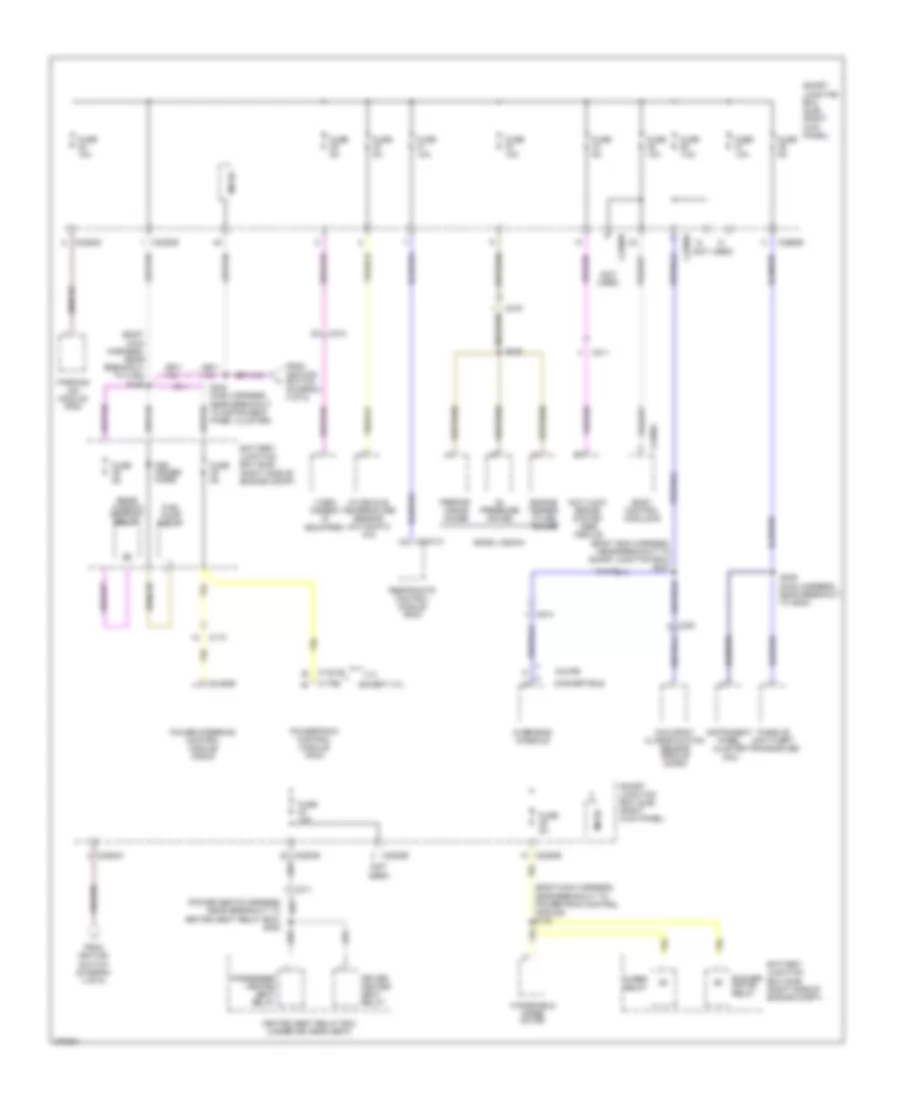 Power Distribution Wiring Diagram (5 of 5) for Ford Mustang Boss 302 2012