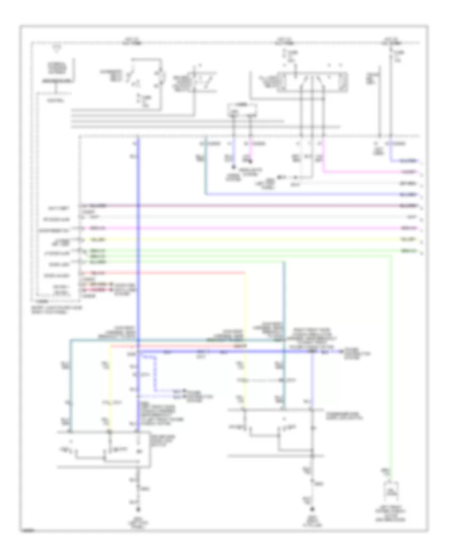 Power Door Locks Wiring Diagram 1 of 2 for Ford Mustang Boss 302 2012