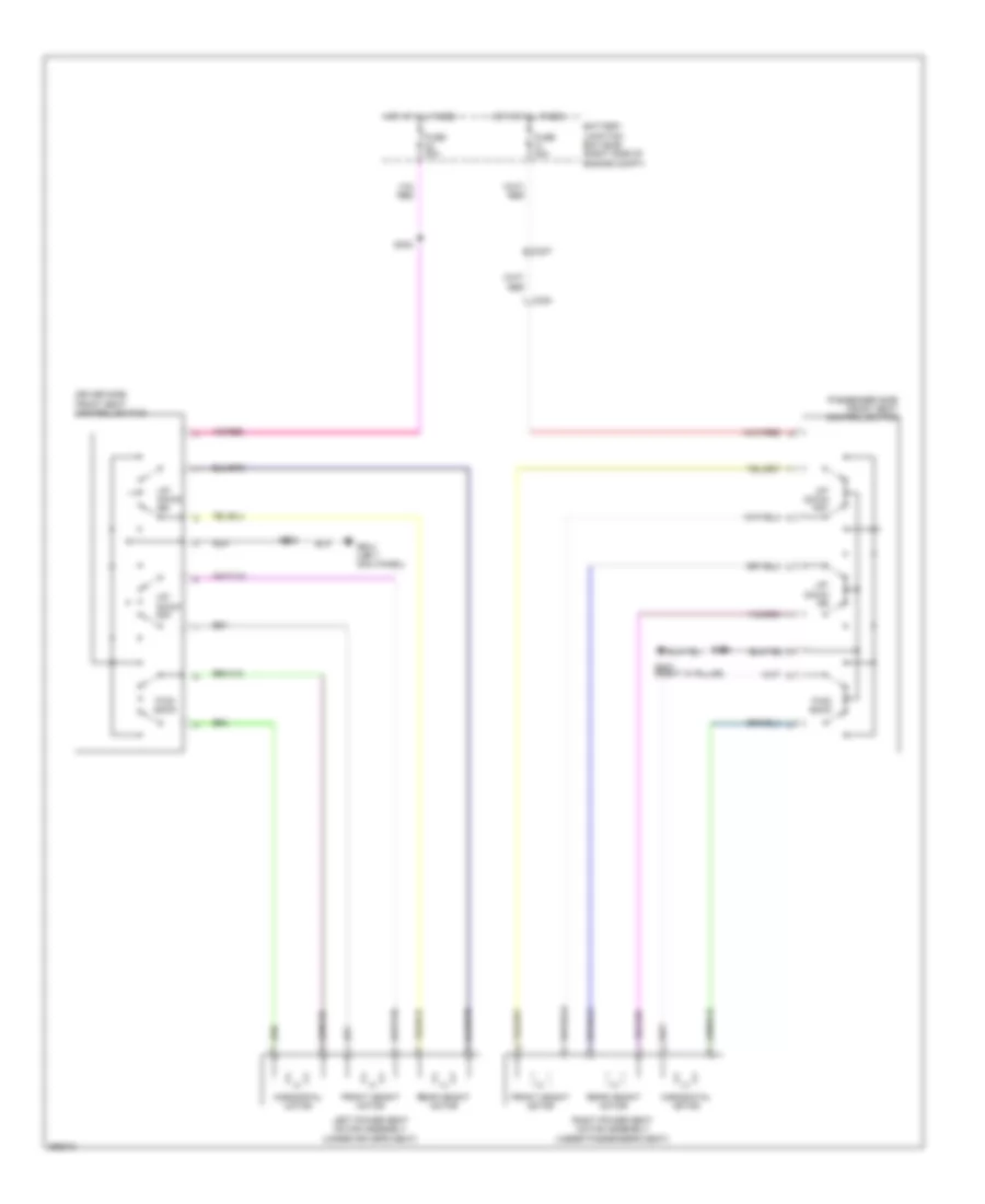 Power Seats Wiring Diagram for Ford Mustang Boss 302 2012