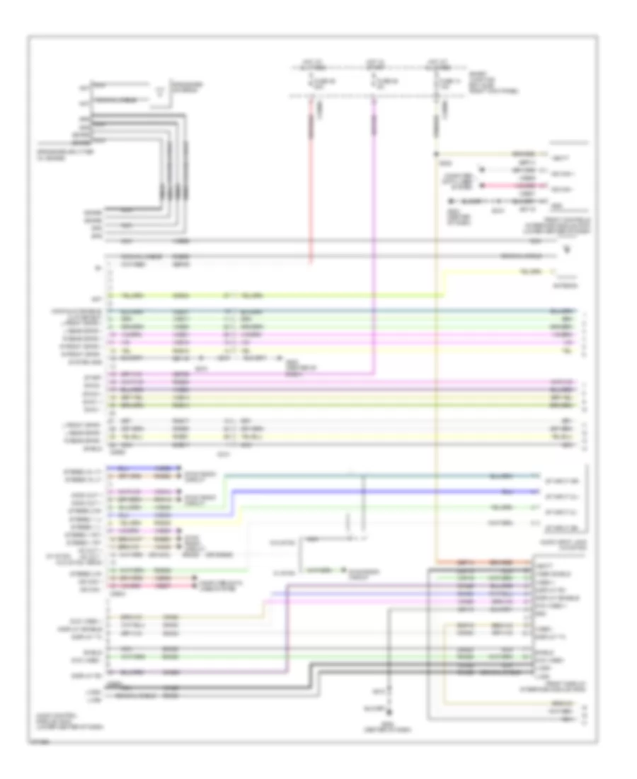 Premium Radio Wiring Diagram with Navigation 1 of 4 for Ford Mustang Boss 302 2012