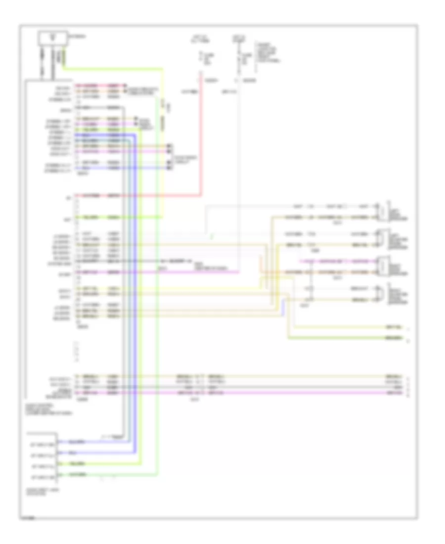 Premium Radio Wiring Diagram without Navigation 1 of 2 for Ford Mustang Boss 302 2012