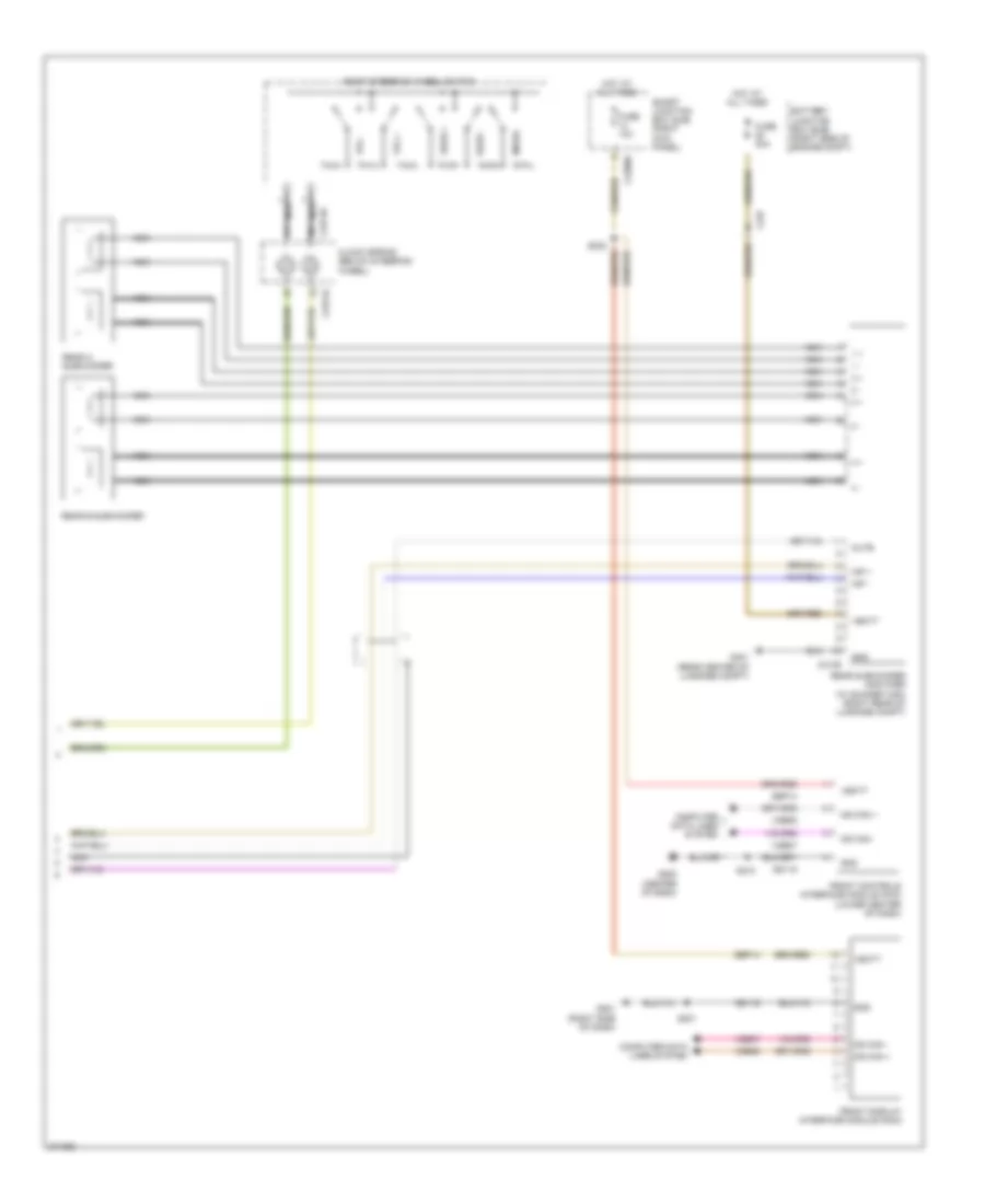 Premium Radio Wiring Diagram, without Navigation (2 of 2) for Ford Mustang Boss 302 2012