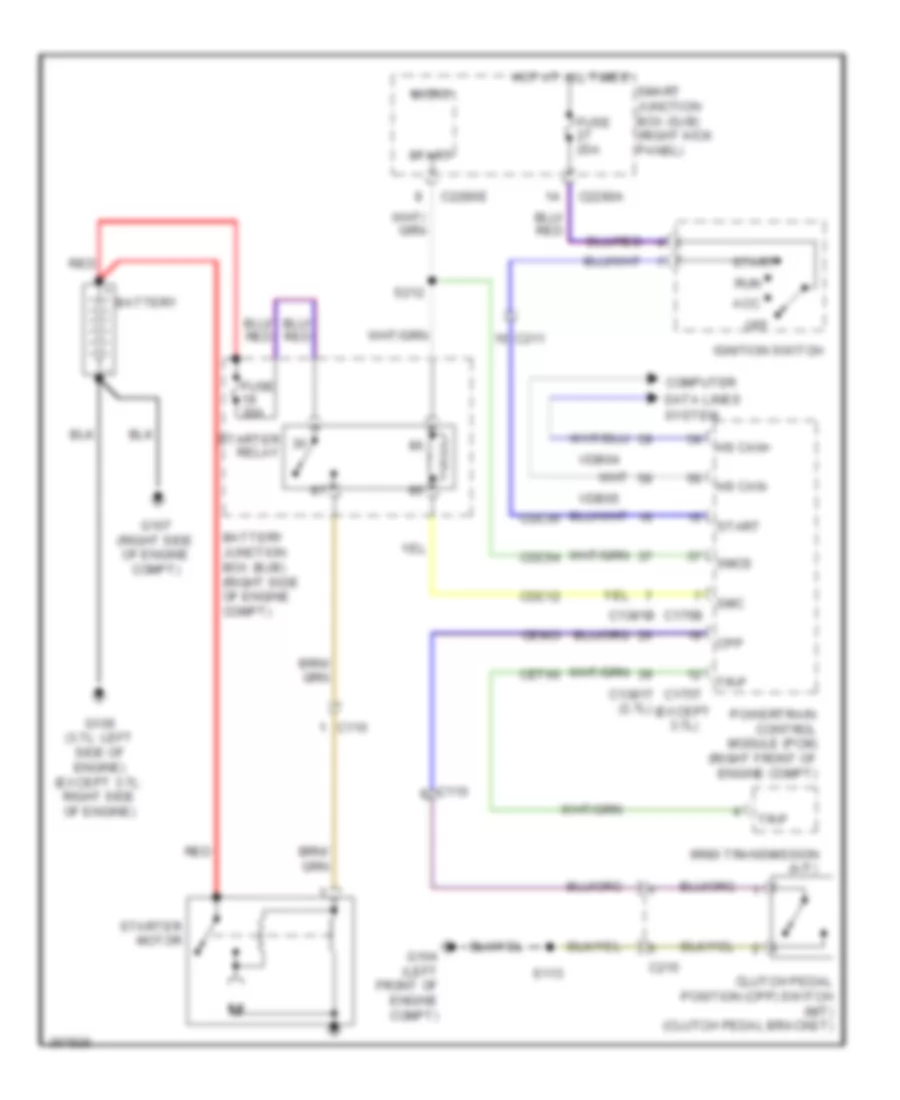 Starting Wiring Diagram for Ford Mustang Boss 302 2012